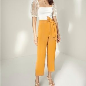 Wilfred silk front tie pants